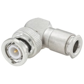 Rosenberger 51S201 Series 50 Ω BNC Coaxial Connector Cable Male, Right Angle Body Clamp 51S201-006N5
