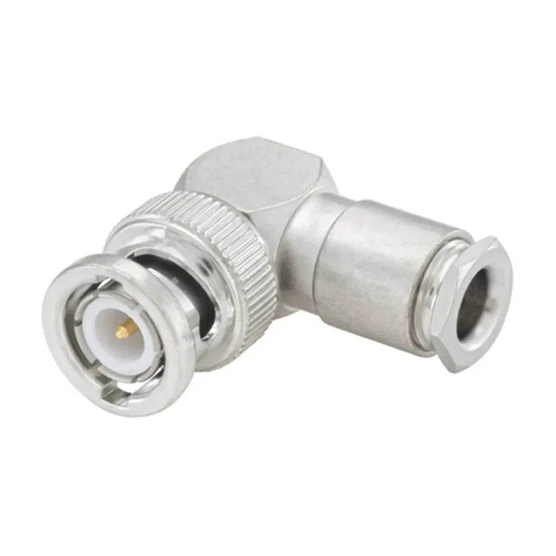 Rosenberger 51S201 Series 50 Ω BNC Coaxial Connector Cable Male, Right Angle Body Clamp 51S201-006N5