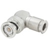 Rosenberger 51S201 Series 50 Ω BNC Coaxial Connector Cable Male, Right Angle Body Clamp 51S201-006N5