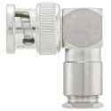 Rosenberger 51S201 Series 50 Ω BNC Coaxial Connector Cable Male, Right Angle Body Clamp 51S201-006N5