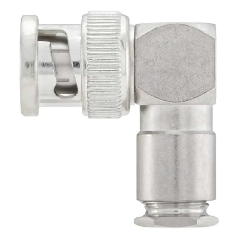 Rosenberger 51S201 Series 50 Ω BNC Coaxial Connector Cable Male, Right Angle Body Clamp 51S201-006N5