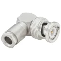 Rosenberger 51S201 Series 50 Ω BNC Coaxial Connector Cable Male, Right Angle Body Clamp 51S201-006N5