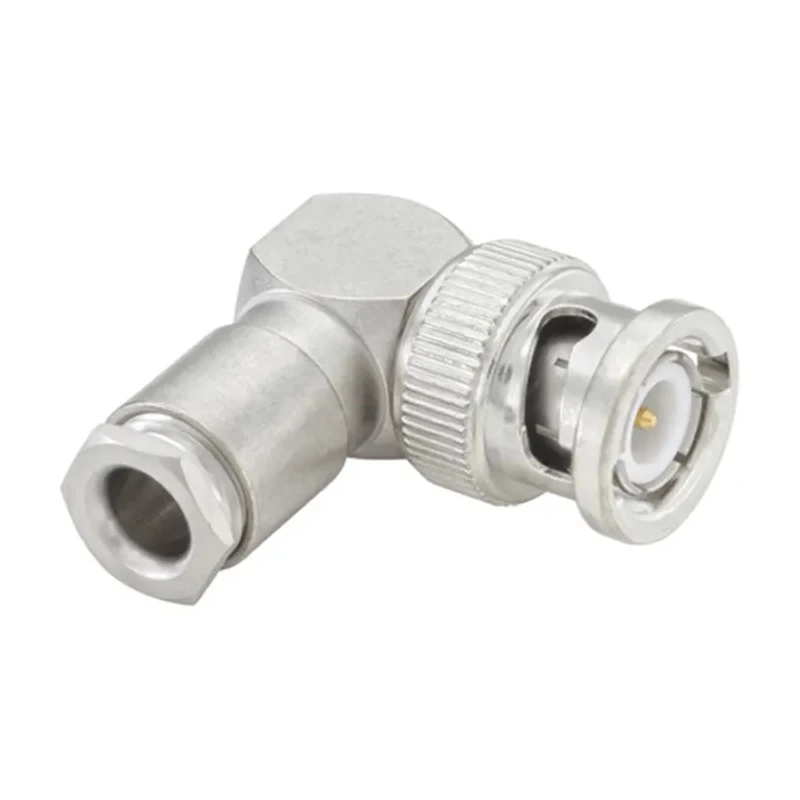 Rosenberger 51S201 Series 50 Ω BNC Coaxial Connector Cable Male, Right Angle Body Clamp 51S201-006N5