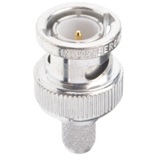 Rosenberger 75 Ω BNC Coaxial Connector Cable Male, Straight Body Crimp Termination 71S102-109N5
