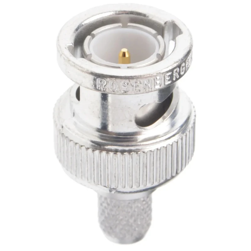 Rosenberger 75 Ω BNC Coaxial Connector Cable Male, Straight Body Crimp Termination 71S102-109N5