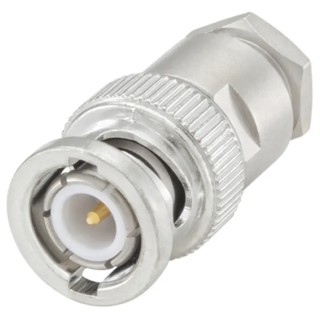 Rosenberger 50 Ω BNC Coaxial Connector Cable Male, Straight Body Clamp 51S106-006N5