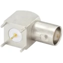 Rosenberger 51K201 Series Coaxial Connector PCB Female BNC, 50 Ω, Right Angle Body Solder 51K201-400N5
