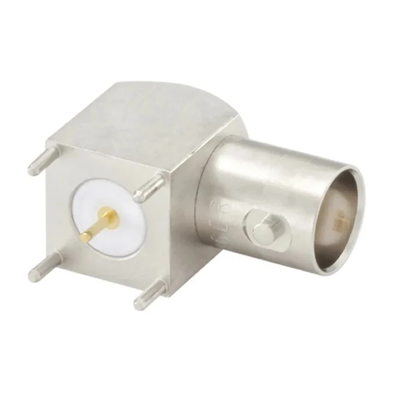 Rosenberger 51K201 Series Coaxial Connector PCB Female BNC, 50 Ω, Right Angle Body Solder 51K201-400N5