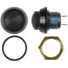 ITW Switches 59 Series Miniature Push Button Switch Panel Mount 14 mm Cutout Black SPST IP67 59-900091