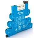 Finder Interface Relay, DIN Rail Mount, 110V AC/DC Coil, SPDT Contact, 5.6mA Coil Current, Silver Alloy 39.71.0.125.5060