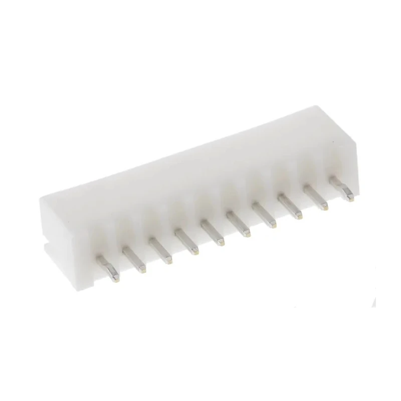JST XH Series Straight Through Hole PCB Header 10 Contact 2.5 mm Pitch 1 Row Shrouded B10B-XH-A(LF)(SN)