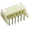 JST XH Series Right Angle Through Hole PCB Header 6 Contacts 2.5 mm Pitch 1 Row Shrouded S6B-XH-A(LF)(SN)