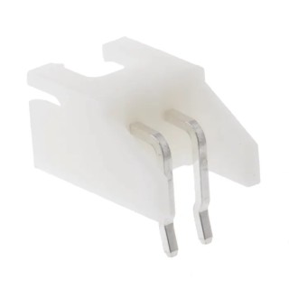 JST XH Series Right Angle Through Hole PCB Header, 2 Contact(s), 2.5 mm Pitch, 1 Row, Shrouded S2B-XH-A(LF)(SN)