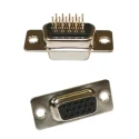 Norcomp 15 Way Straight 2.29 mm Pitch Panel Mount D-Sub Connector Female 180-015-213R001