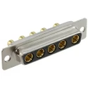 Norcomp 5 Way Straight 2.77 mm Pitch Panel Mount D-Sub Connector Female 681M5W5203L001