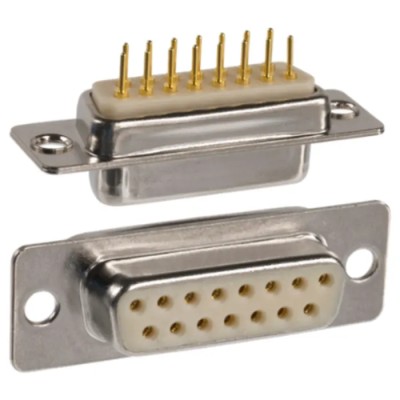 Norcomp 172 15 Way Straight 10.9 mm Pitch Panel Mount D-Sub Connector with Female Screw Male 172-E15-213R001