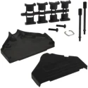 Norcomp 970 Series Zinc Straight D-Sub Backshell, 37 Way Strain Relief 970-037-040R011