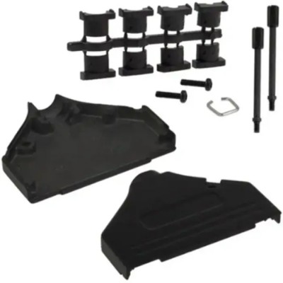 Norcomp 970 Series Zinc Straight D-Sub Backshell, 37 Way Strain Relief 970-037-040R011