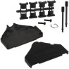 Norcomp 970 Series Zinc Straight D-Sub Backshell, 37 Way Strain Relief 970-037-040R011