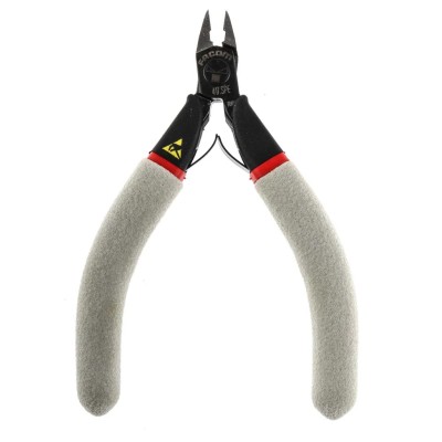 Facom Diagonal ESD Safe Side Cutter 110mm Length 7mm Jaw Width Maximum Cutting Capacity 0.7mm Model 417.SPE