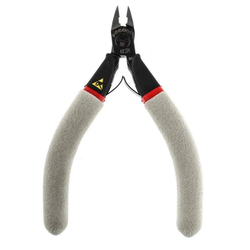 Facom Diagonal ESD Safe Side Cutter 110mm Length 7mm Jaw Width Maximum Cutting Capacity 0.7mm Model 417.SPE