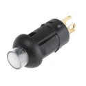 RS PRO Illuminated Miniature Push Button Switch, Momentary, PCB Mount, 8 mm Cutout, SPST, Red LED, 30V DC/AC 8207521P