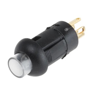 RS PRO Illuminated Miniature Push Button Switch, Momentary, PCB Mount, 8 mm Cutout, SPST, Red LED, 30V DC/AC 8207521P