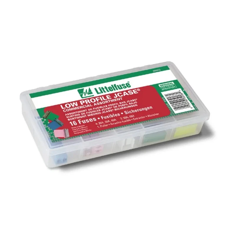 Littelfuse Blade Fuse Kit Low Profile JCASE Fuses ANSI/ESD S20 RoHS BS EN 61340 00940553Z