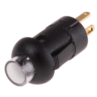 RS PRO Illuminated Miniature Push Button Switch Momentary PCB Mount 8 mm Cutout SPST Green LED 30V DC 30V AC 8207533P