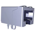 TE Connectivity 35338556 Series RJ45 Connector Female, PCB Mount, Cat3 Shielded Right Angle 6 Port 8 Way RJ45