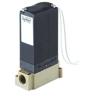 Burkert Solenoid Valve , 2 Port, 24V DC, Polyetheretherketone Body, 3mm Orifice Diameter, 2 bar, 55°C Maximum 241806