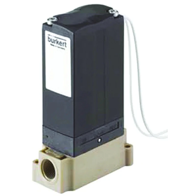 Burkert Solenoid Valve , 2 Port, 24V DC, Polyetheretherketone Body, 3mm Orifice Diameter, 2 bar, 55°C Maximum 241806