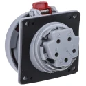Legrand Industrial Power Connector Panel Mount Socket 16A 415V IP66 IP67 Red P17 Tempra Pro 5 553 89