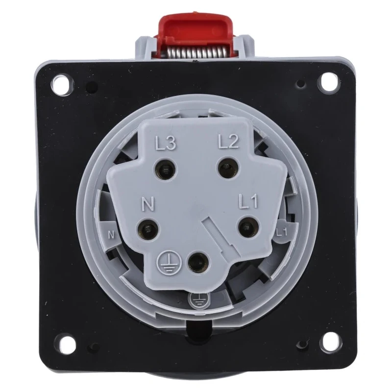 Legrand Industrial Power Connector Panel Mount Socket 16A 415V IP66 IP67 Red P17 Tempra Pro 5 553 89