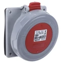 Legrand Industrial Power Connector Panel Mount Socket 16A 415V IP66 IP67 Red P17 Tempra Pro 5 553 89