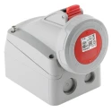 Legrand Industrial Power Connector Wall Mount 16A 415V IP66 IP67 Red P17 Tempra Pro 5 553 58