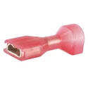 RS Pro RS PRO Red Insulated Female Spade Connector Crimp 0.8 x 4.75 mm Tab Size 22 AWG to 18 AWG 205-5277