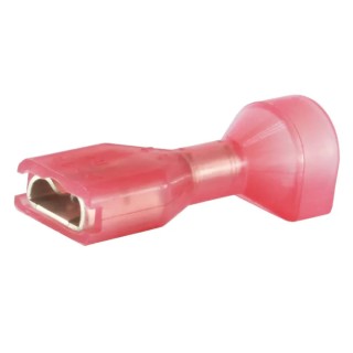 RS Pro RS PRO Red Insulated Female Spade Connector Crimp 0.8 x 4.75 mm Tab Size 22 AWG to 18 AWG 205-5277