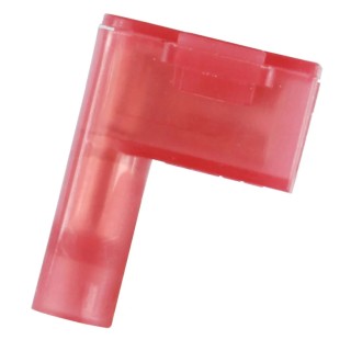 RS Pro Red Insulated Female Spade Connector Crimp 0.5 x 4.75 mm Tab Size 22 AWG to 18 AWG 205-5302