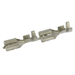 RS PRO Silver Uninsulated Female Spade Connector Crimp 6.35 x 0.8 mm Tab Size 18 AWG to 14 AWG 205-5296