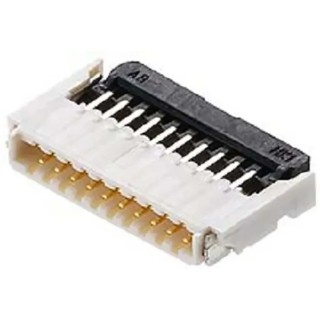 Molex 0.5 mm Pitch 12 Way Right Angle Female Easy-On FPC Connector with Top & Bottom Contact 5034801200