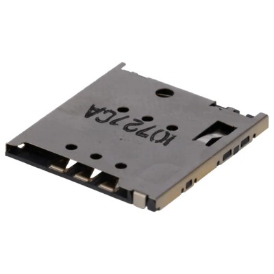 Molex 6 Way Horizontal Push-Push Micro SIM Card Connector, Surface Mount, Gold Plated Copper Alloy Contacts 5039600696
