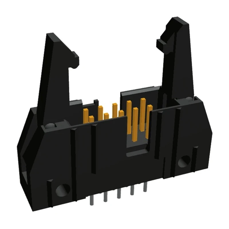 TE Connectivity AMP-LATCH Series Straight Through Hole PCB Header, 10 Contacts, 2.54 mm Pitch, 2 Row, Shrouded 5499923-1