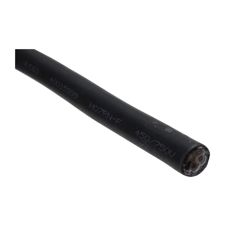 RS PRO Power Cable 5 Core, 6mm², Black Ethylene Propylene Rubber Jacket, 50 m Length, 750V AC Voltage H07RN-F