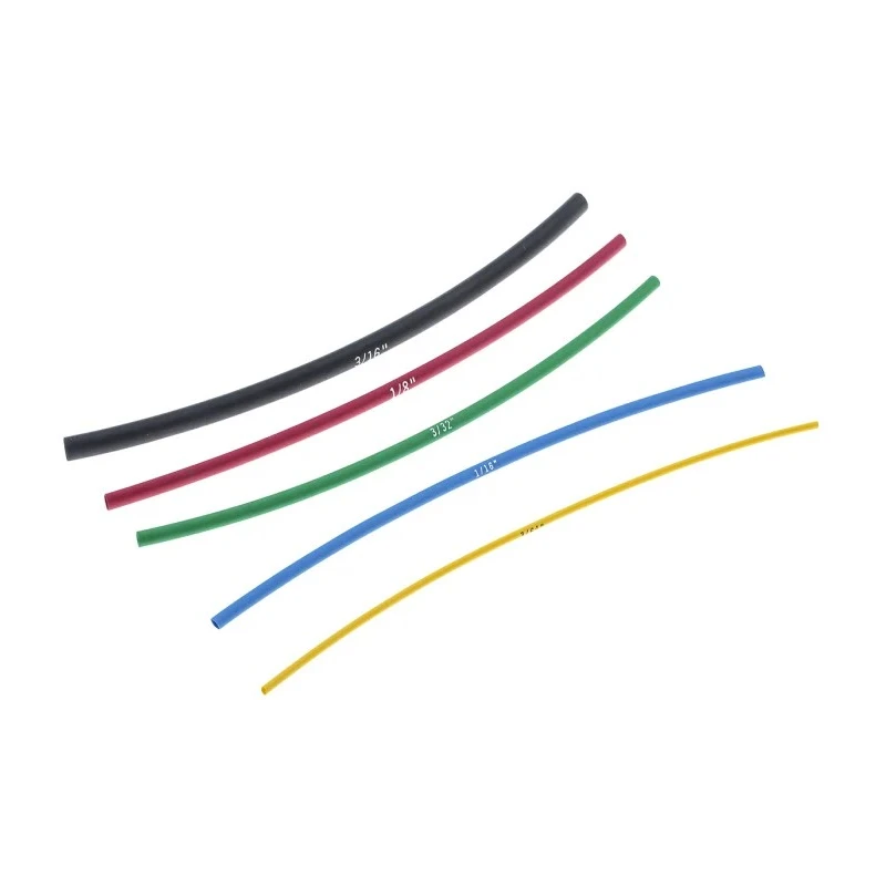 Alpha Wire Polyolefin Heat Shrink Tubing Black 152mm Length 2:1 Ratio FIT Shrink Tubing Series F221MS/1 BK032