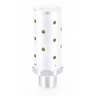 Norgren Aluminium, Brass Pneumatic Silencer 3/8 in NPT Threaded Male 20 bar MB003B