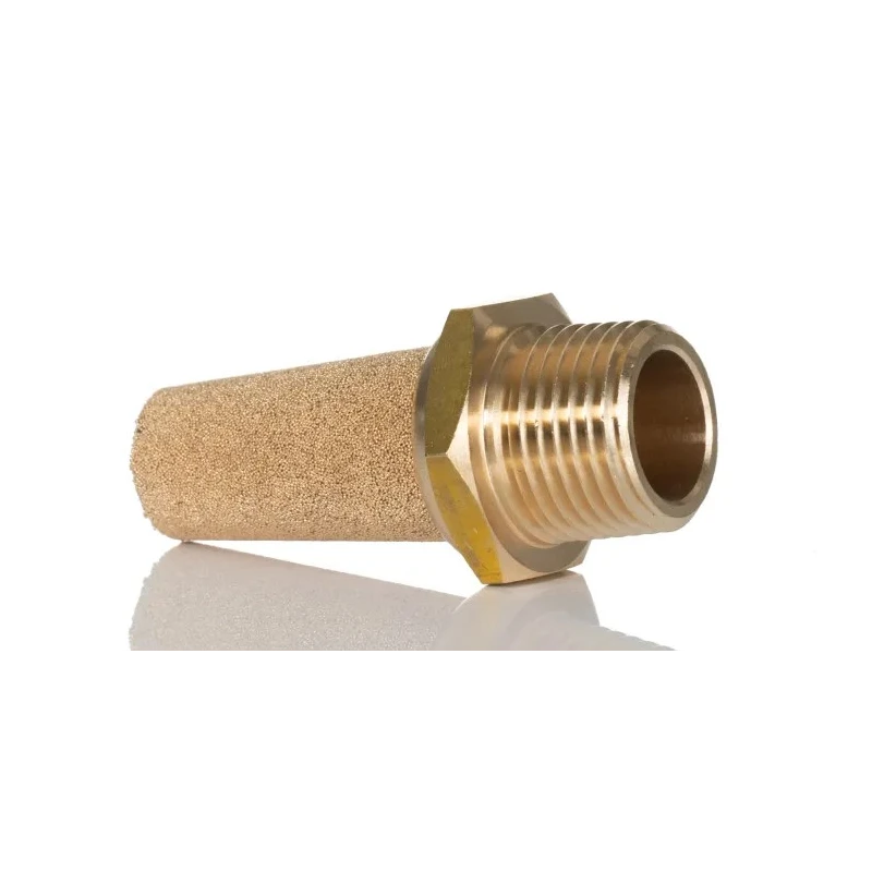 Norgren Brass Pneumatic Silencer T40B4800 10 bar, Threaded Male, 60mm Length T40B4800