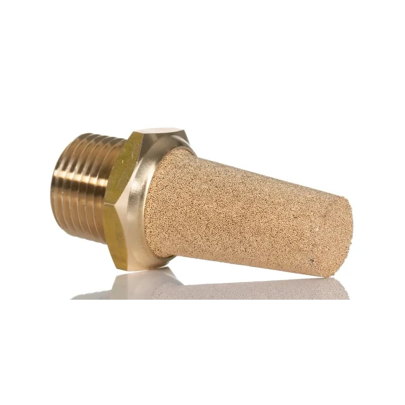Norgren Brass Pneumatic Silencer T40B4800 10 bar, Threaded Male, 60mm Length T40B4800
