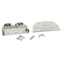 TE Connectivity AMPLIMITE 0.050 Series Zinc Straight D-Sub Backshell, 100 Way Strain Relief 5749197-1