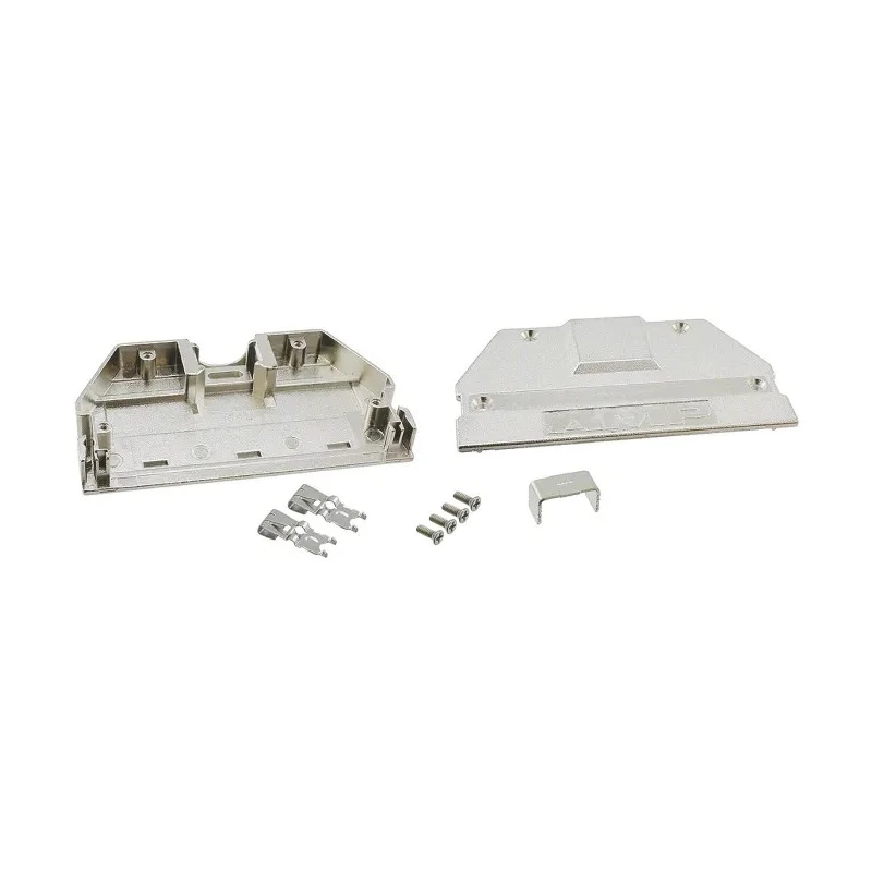 TE Connectivity AMPLIMITE 0.050 Series Zinc Straight D-Sub Backshell, 100 Way Strain Relief 5749197-1